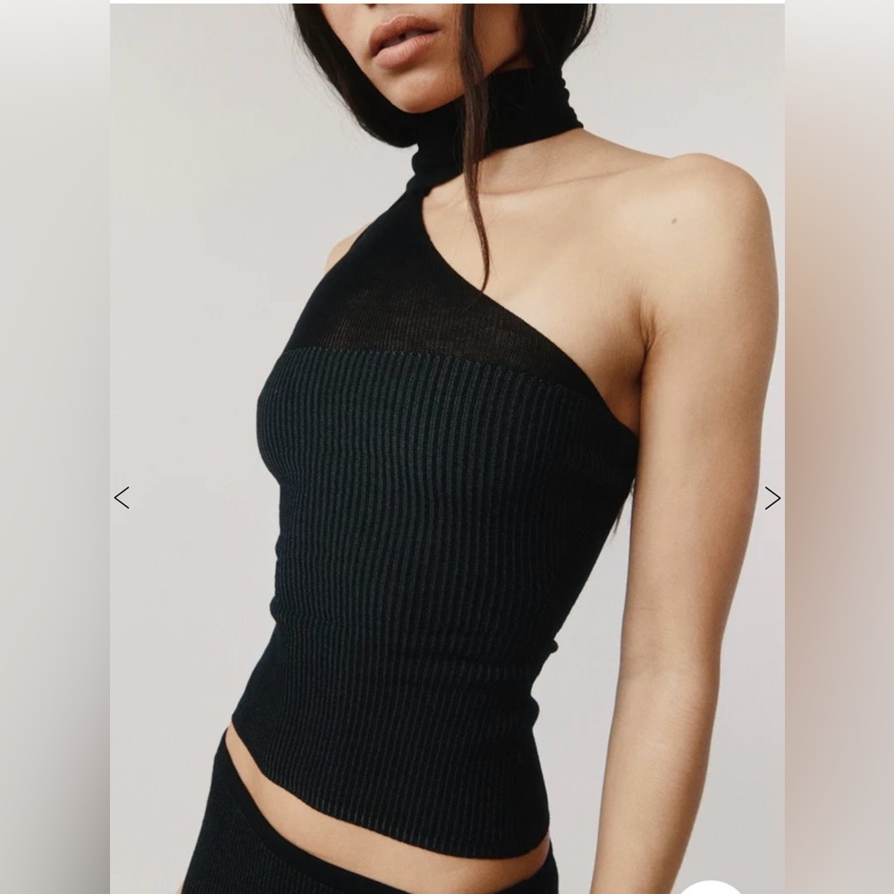 With Jean Black Larissa Top